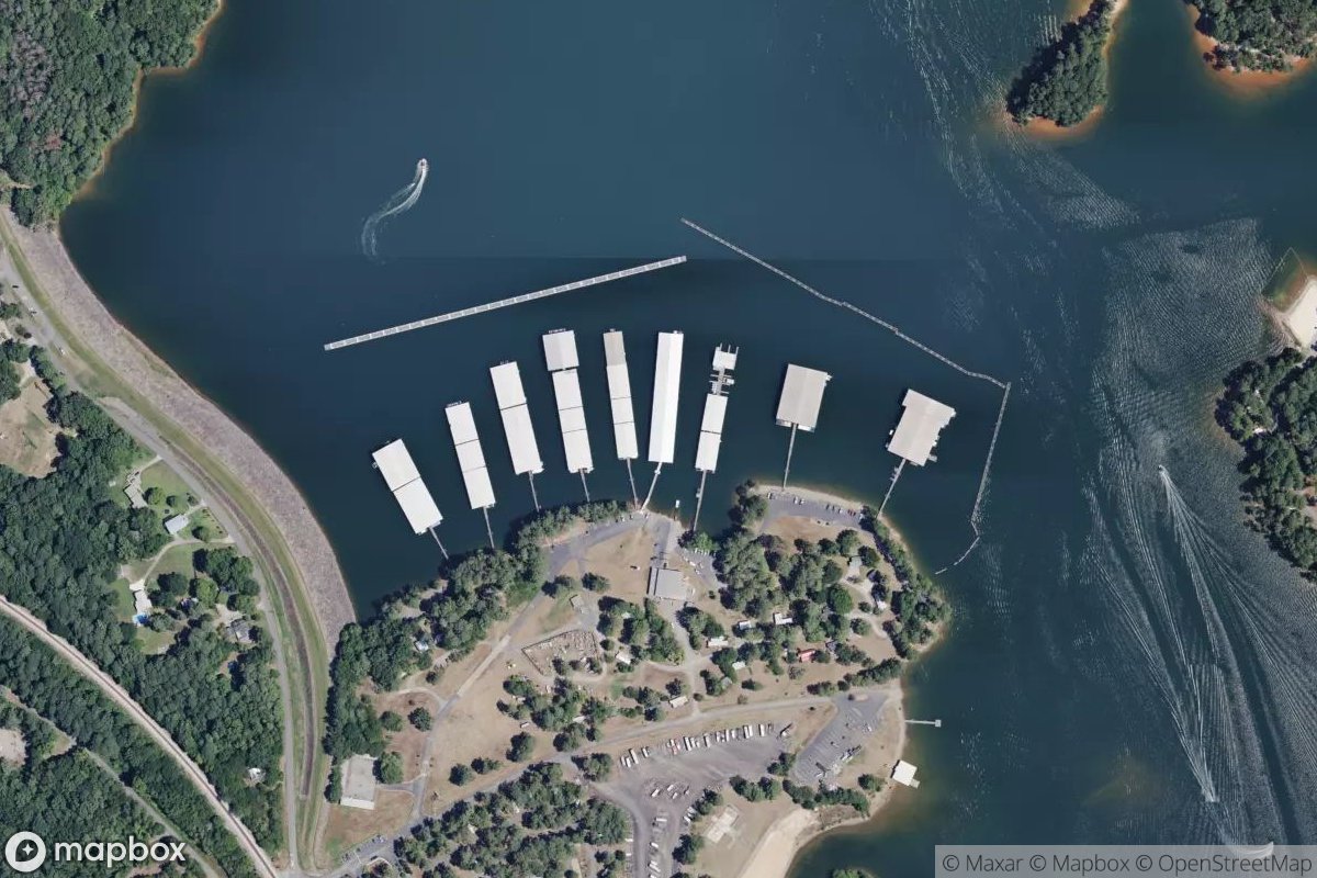 Satellite view of Marina at 34.1124, -84.7086