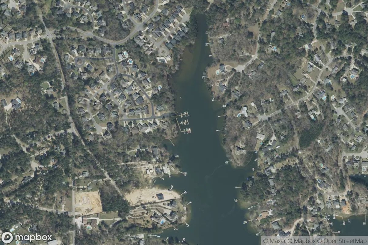 Satellite view of Marina at 34.1291, -81.2614