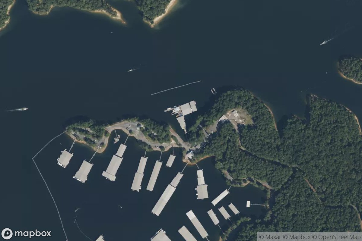 Satellite view of Marina at 34.1650, -84.7154