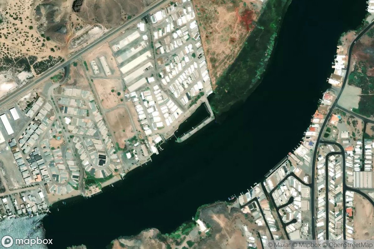Satellite view of Marina at 34.1881, -114.2302