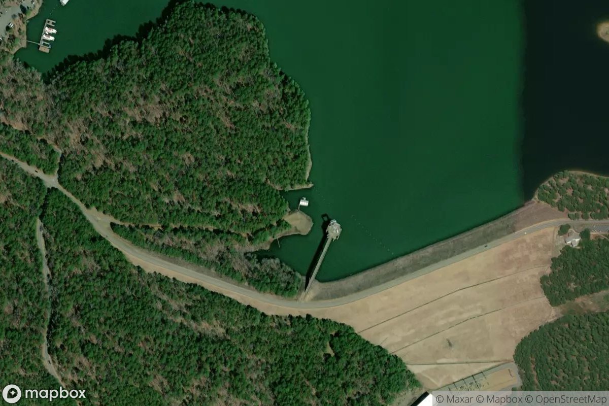 Satellite view of Marina at 34.2155, -93.1135