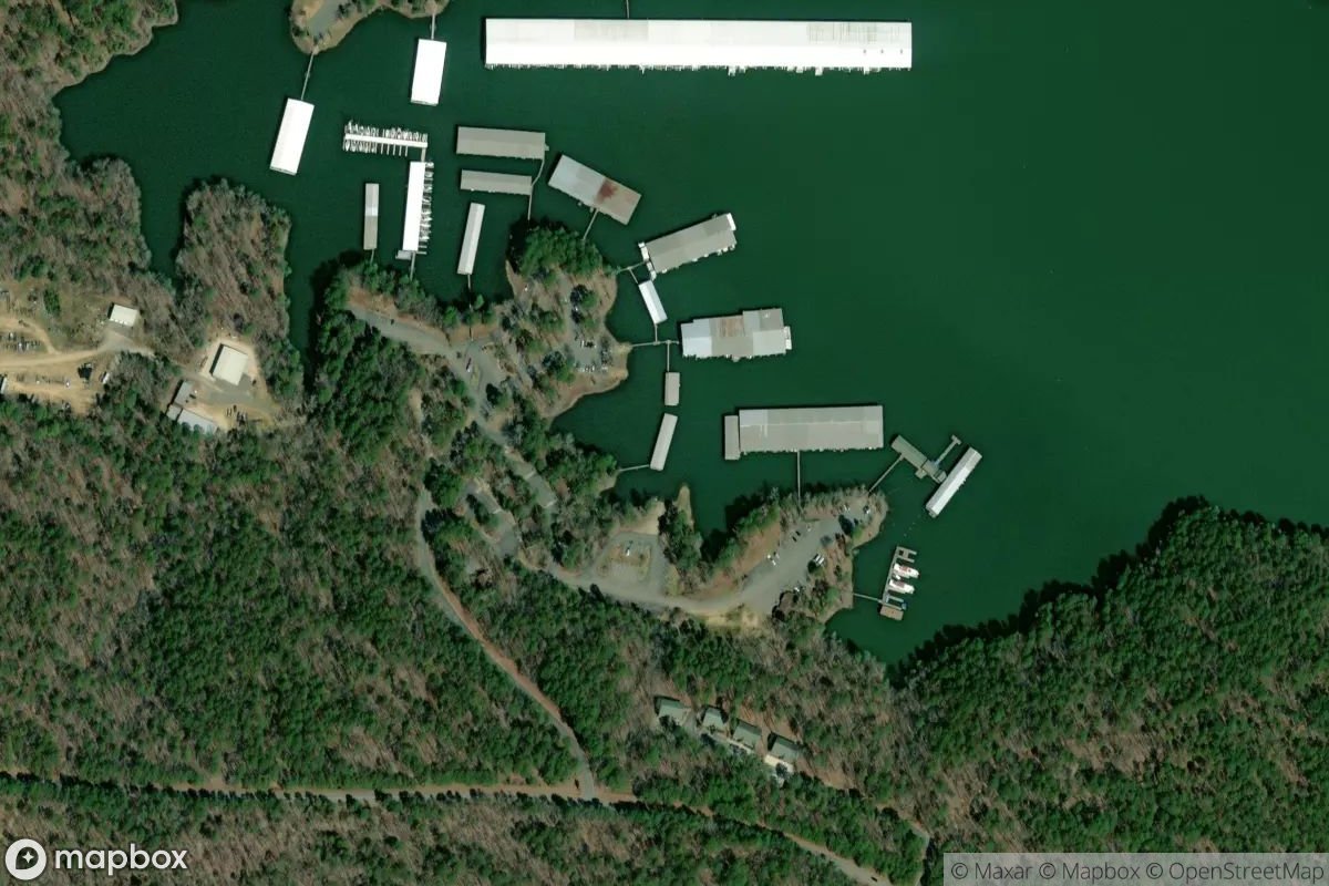 Satellite view of Marina at 34.2195, -93.1212