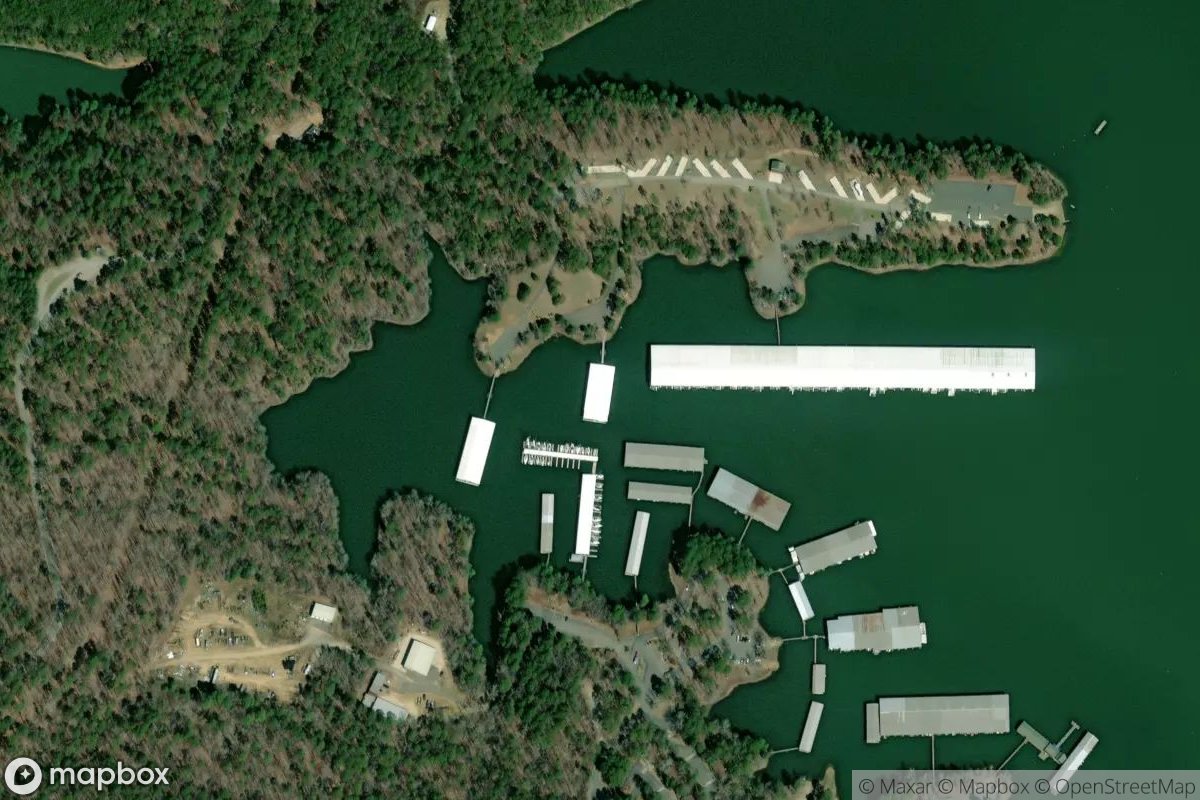 Satellite view of Marina at 34.2225, -93.1235