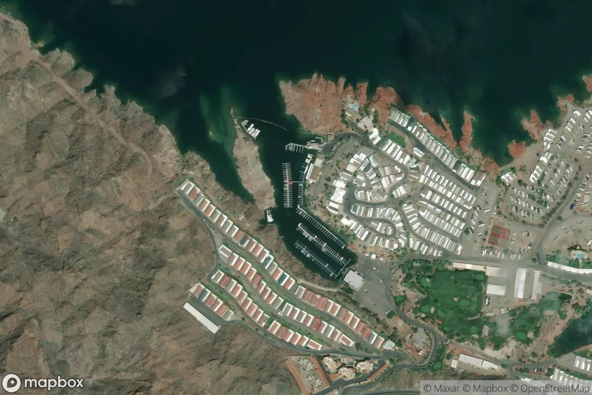 Satellite view of Marina at 34.2972, -114.1293