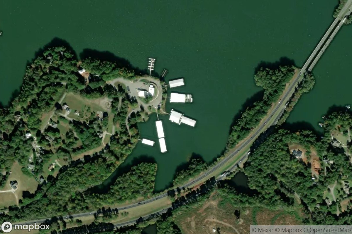 Satellite view of Marina at 34.4817, -83.0338
