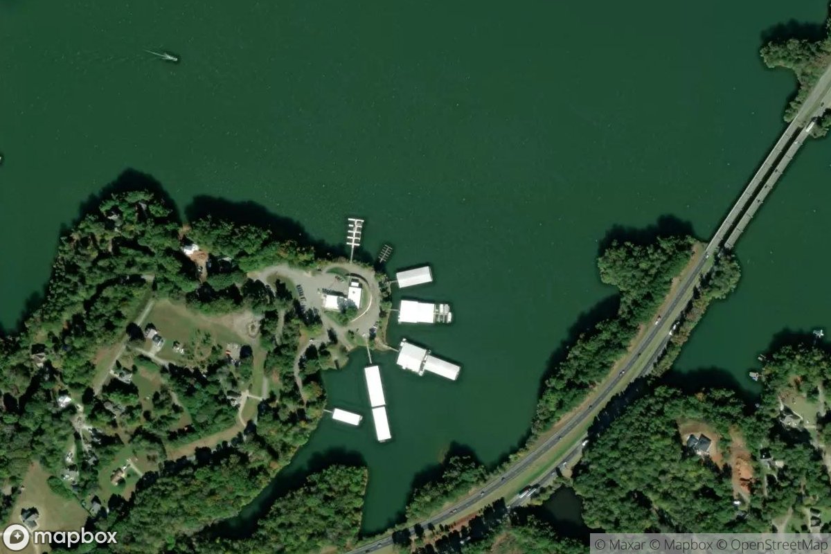 Satellite view of Marina at 34.4827, -83.0338