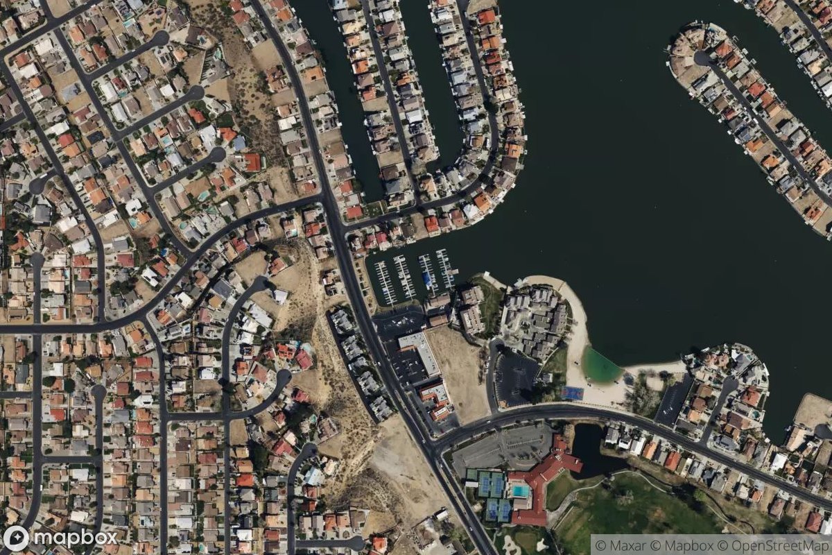 Satellite view of Marina at 34.4940, -117.2686