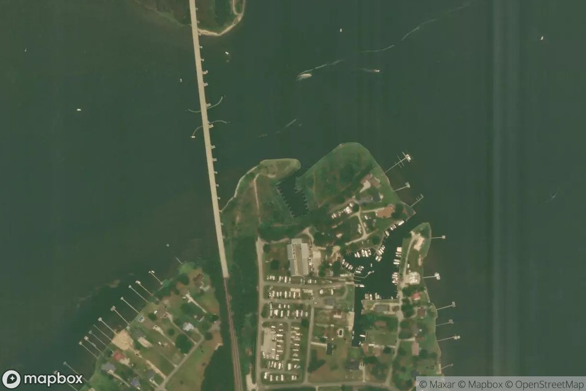 Satellite view of Marina at 34.5767, -77.3979