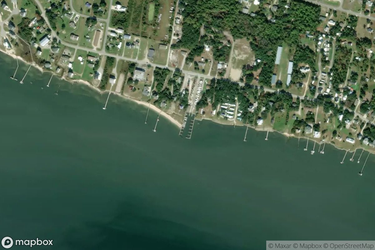 Satellite view of Marina at 34.6892, -76.5436