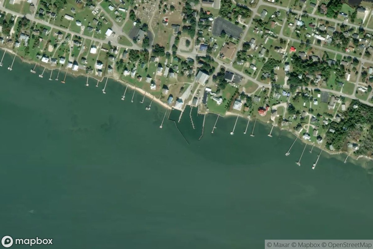 Satellite view of Marina at 34.6931, -76.5598