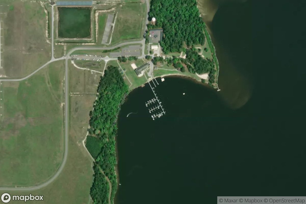 Satellite view of Marina at 34.6970, -77.4303