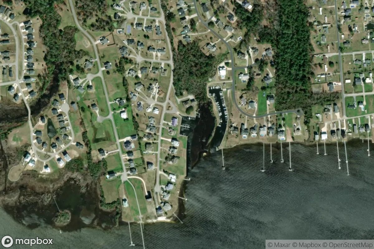 Satellite view of Marina at 34.7100, -76.9619