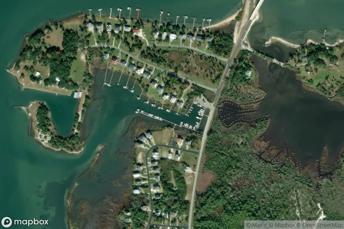 Satellite view of Marina at 34.7108, -76.5812