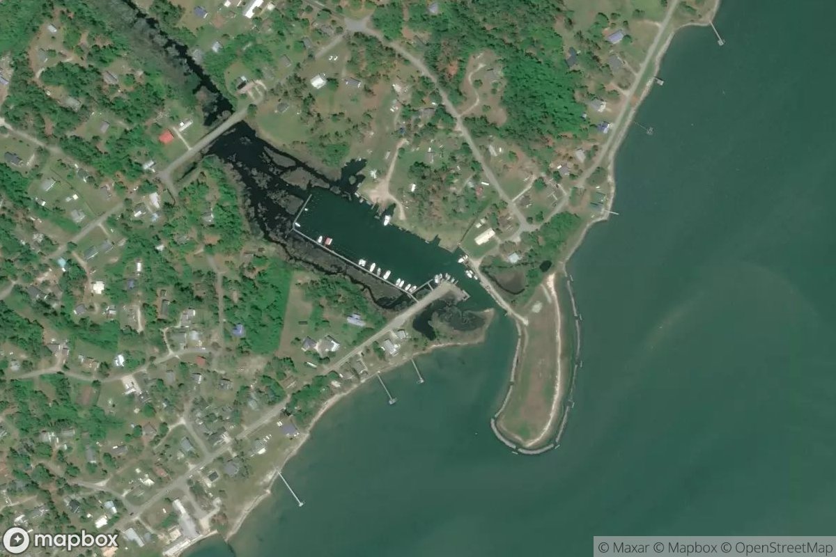 Satellite view of Marina at 34.8858, -76.3332