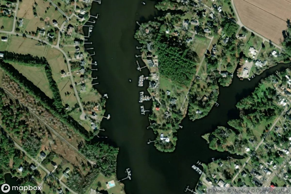 Satellite view of Marina at 35.0302, -76.7025