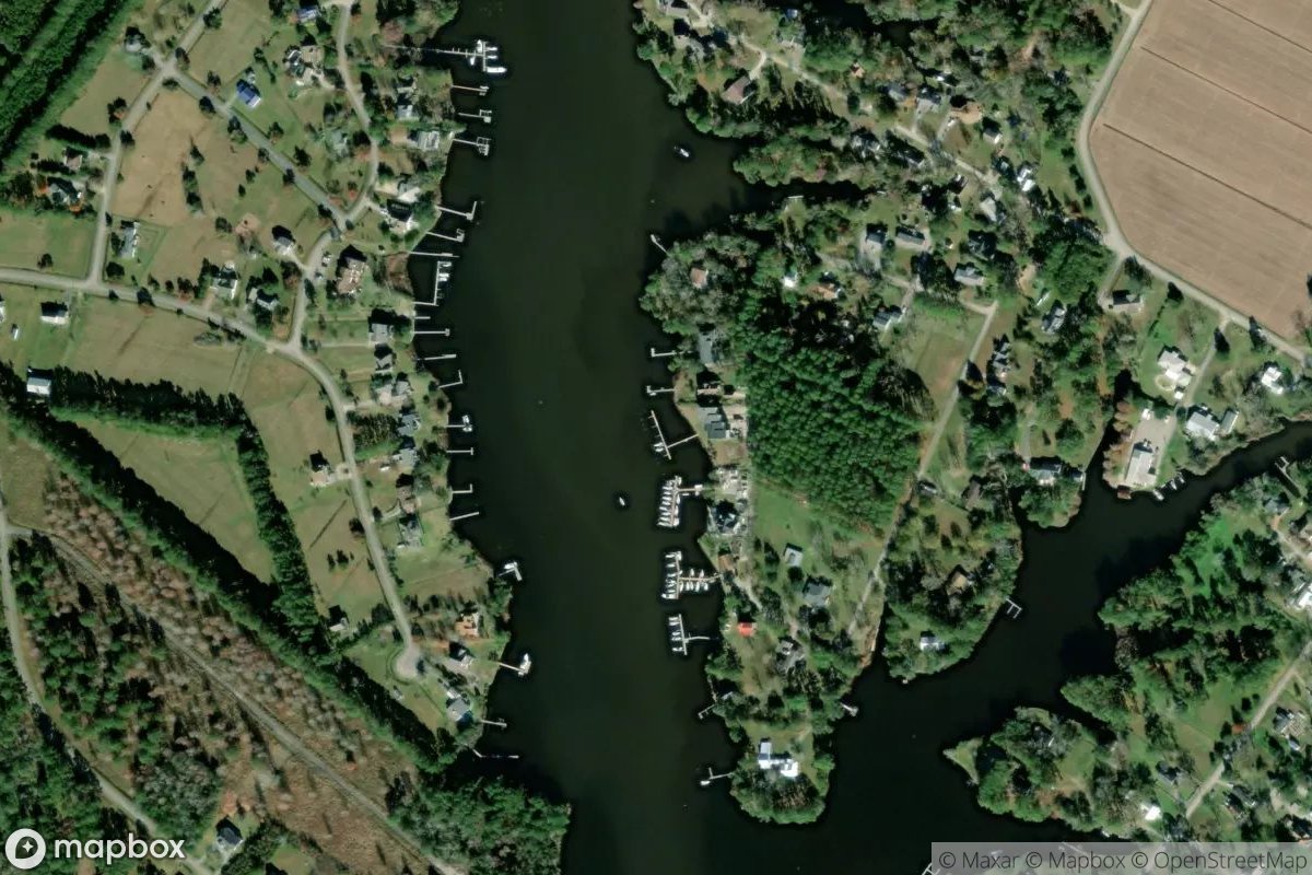 Satellite view of Marina at 35.0313, -76.7028