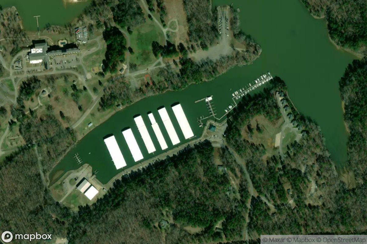 Satellite view of Marina at 35.0536, -88.2339
