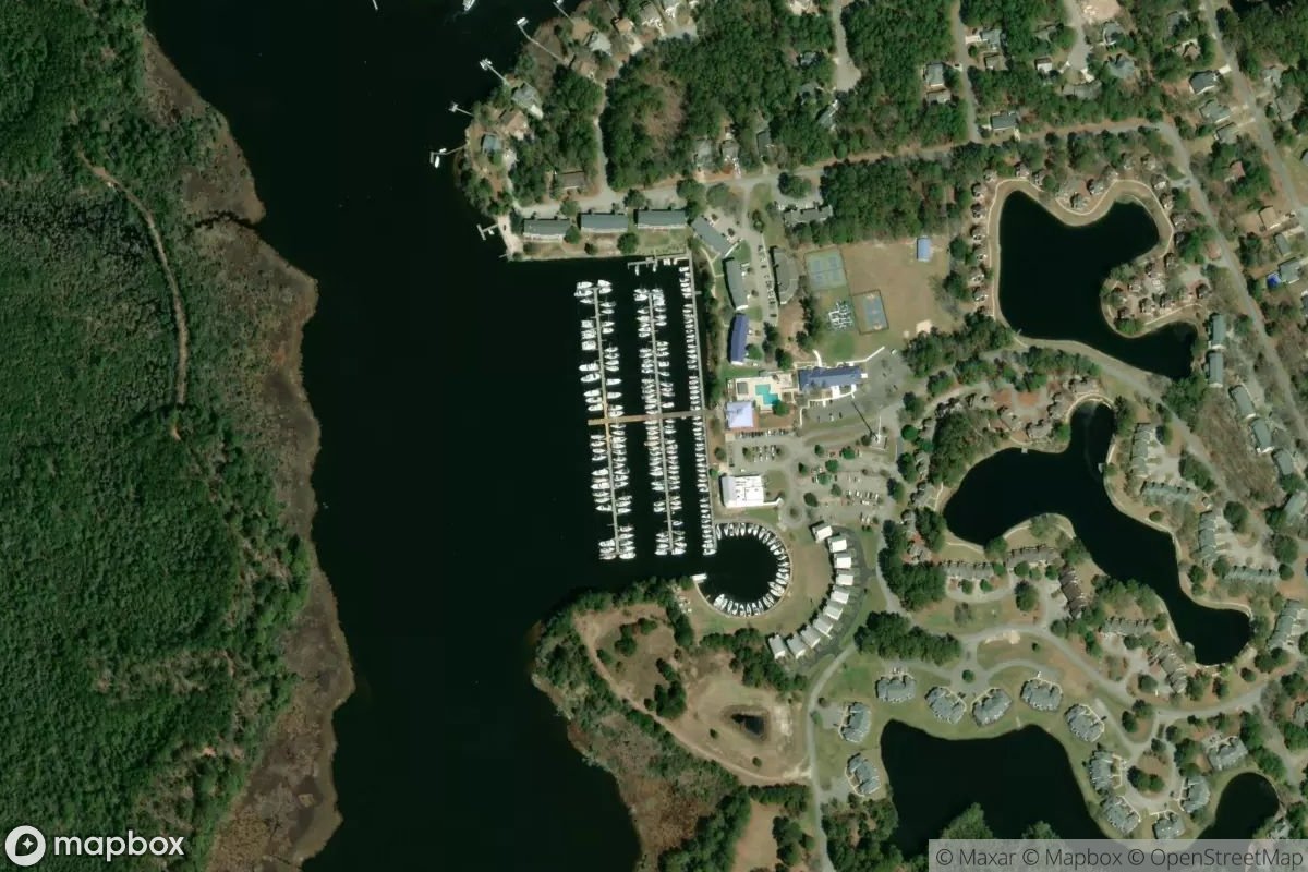 Satellite view of Marina at 35.0655, -76.9681