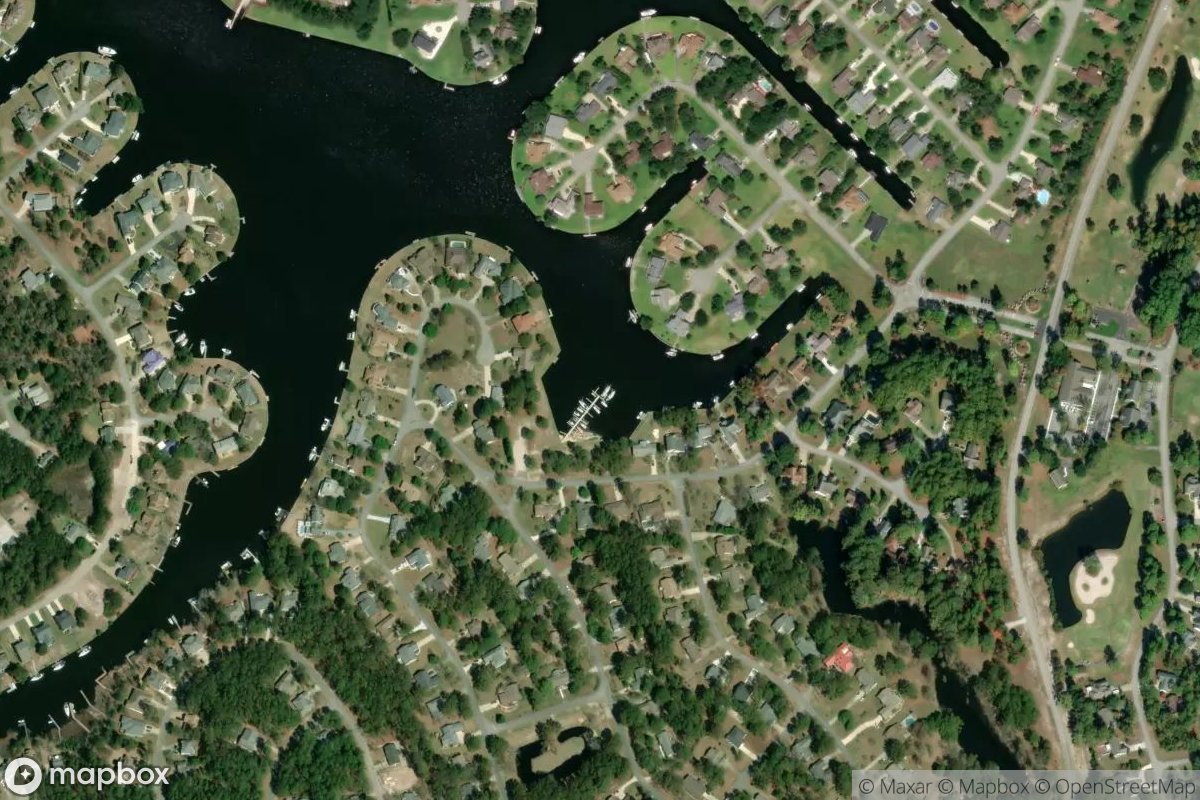 Satellite view of Marina at 35.0723, -76.9616
