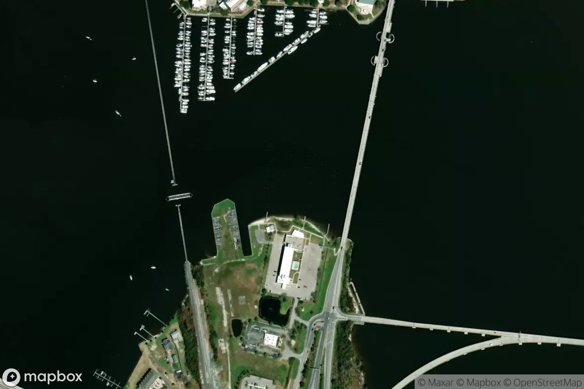 Satellite view of Marina at 35.0997, -77.0388