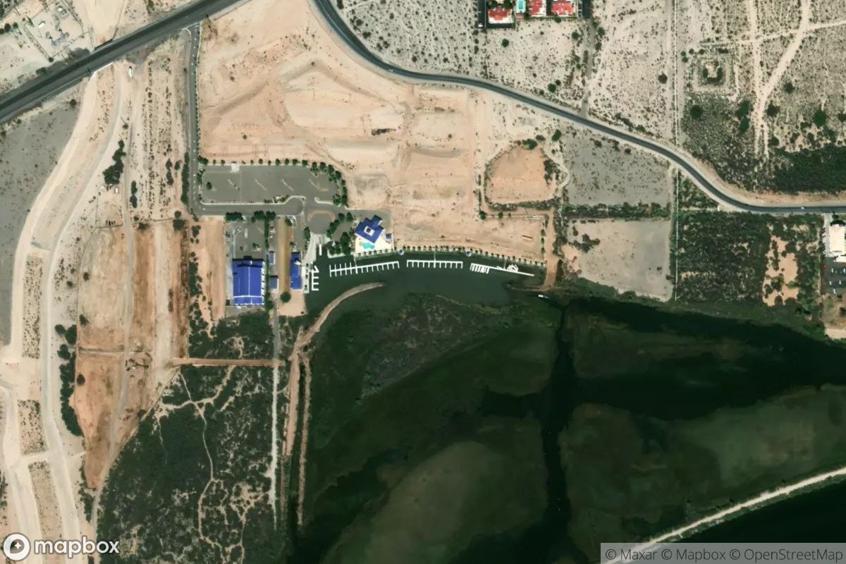Satellite view of Marina at 35.1235, -114.6306