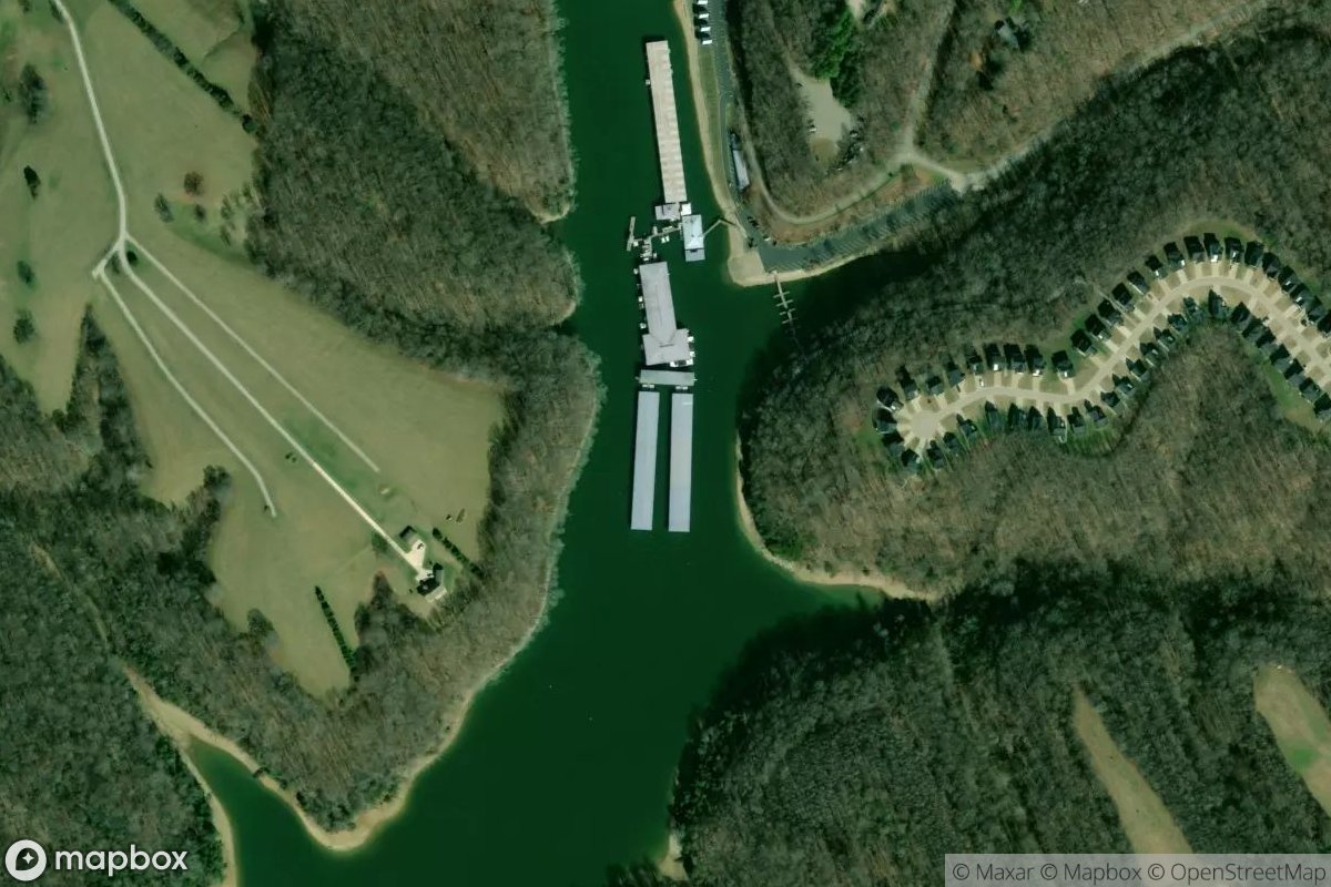 Satellite view of Marina at 35.2681, -86.2447