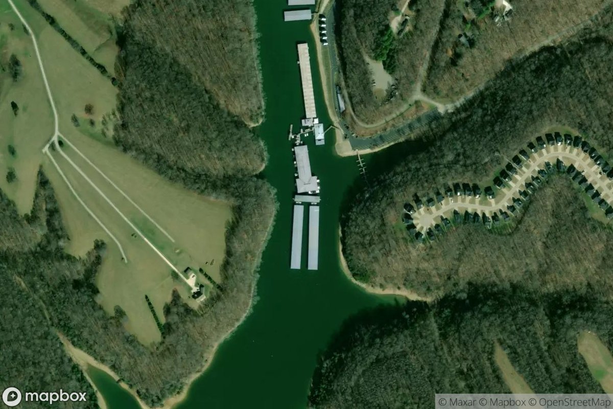 Satellite view of Marina at 35.2685, -86.2447