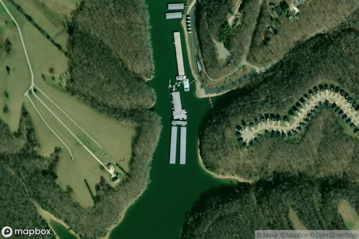 Satellite view of Marina at 35.2687, -86.2447