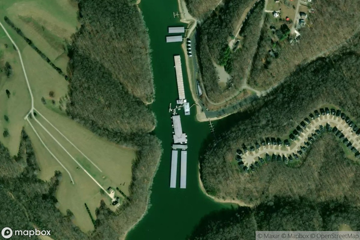Satellite view of Marina at 35.2694, -86.2447