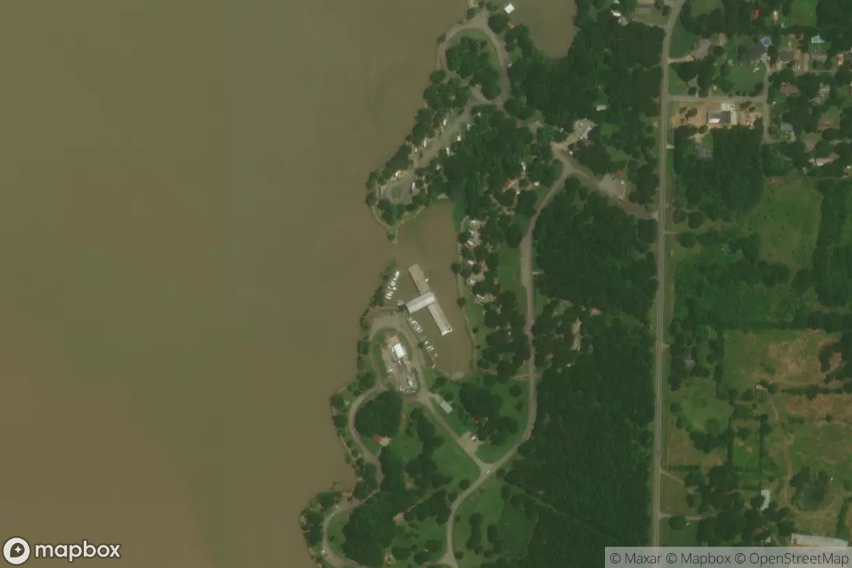 Satellite view of Marina at 35.2912, -93.2051