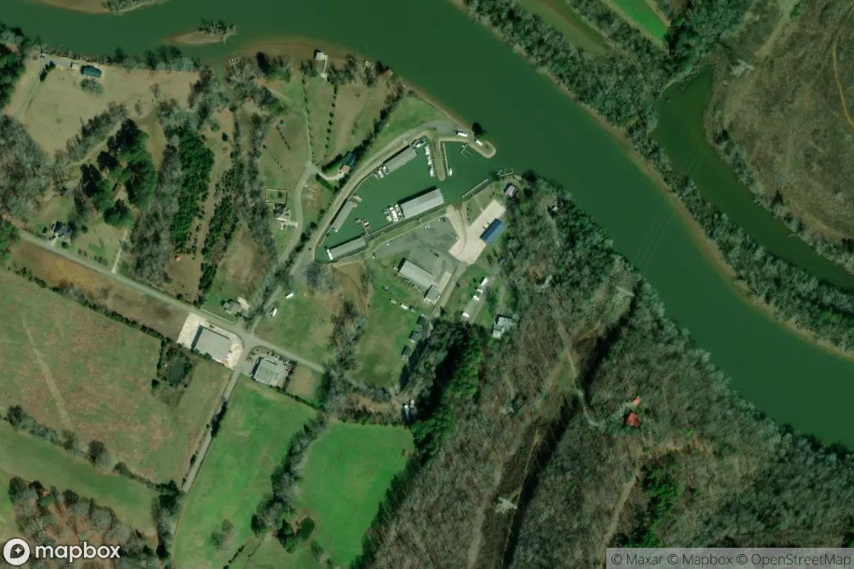 Satellite view of Marina at 35.3263, -84.8294