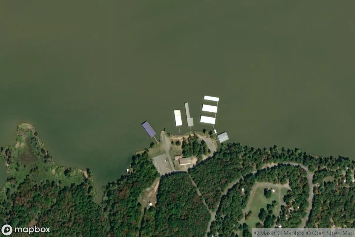 Satellite view of Marina at 35.4025, -95.5895