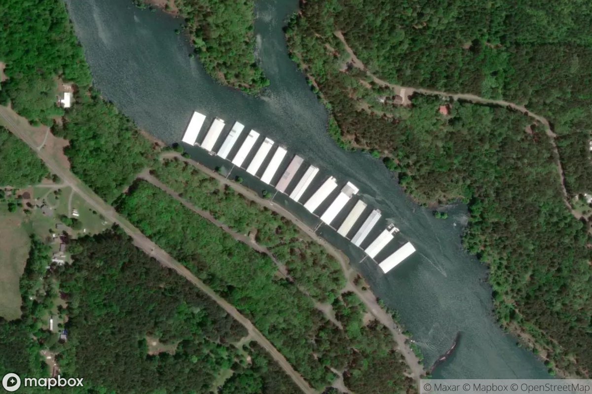 Satellite view of Marina at 35.5394, -92.1465