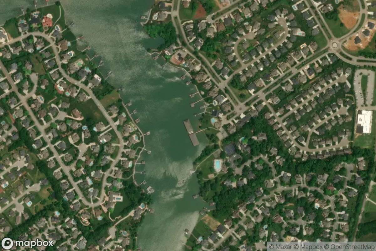 Satellite view of Marina at 35.8397, -84.1699