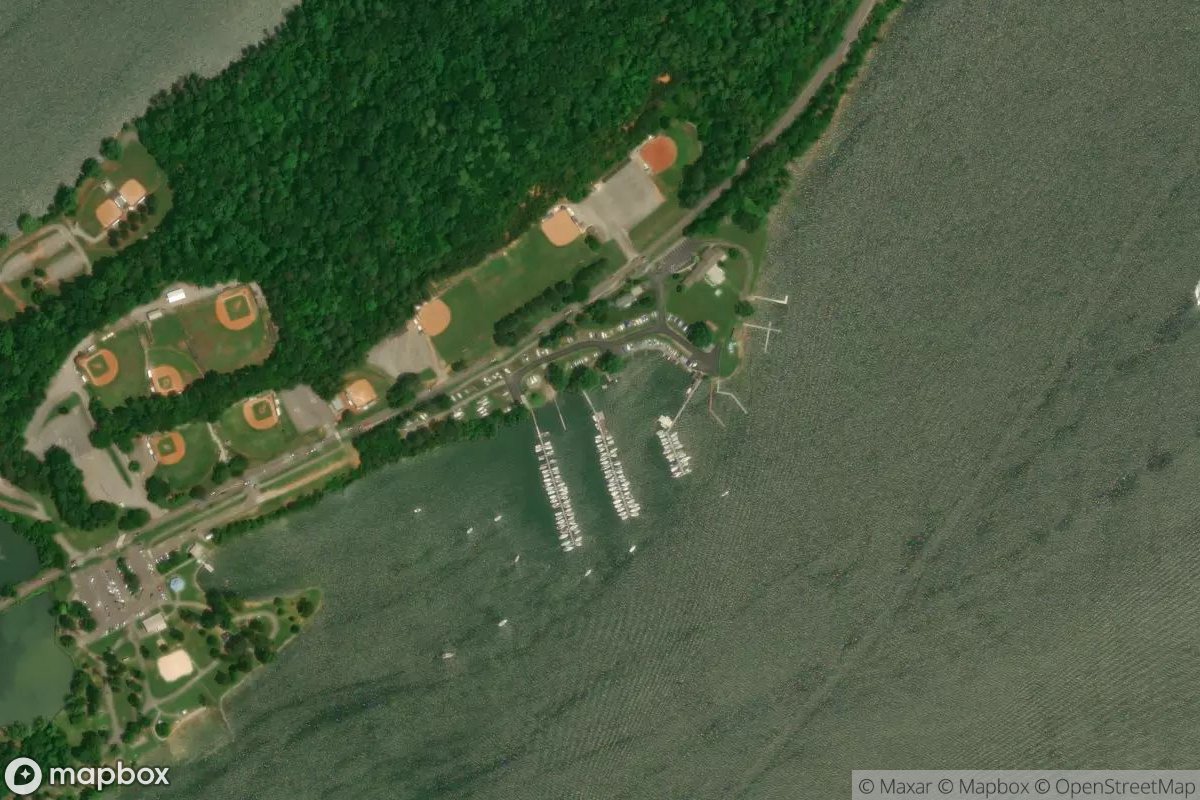 Satellite view of Marina at 35.8483, -84.1523