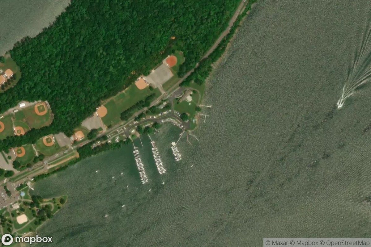 Satellite view of Marina at 35.8487, -84.1512