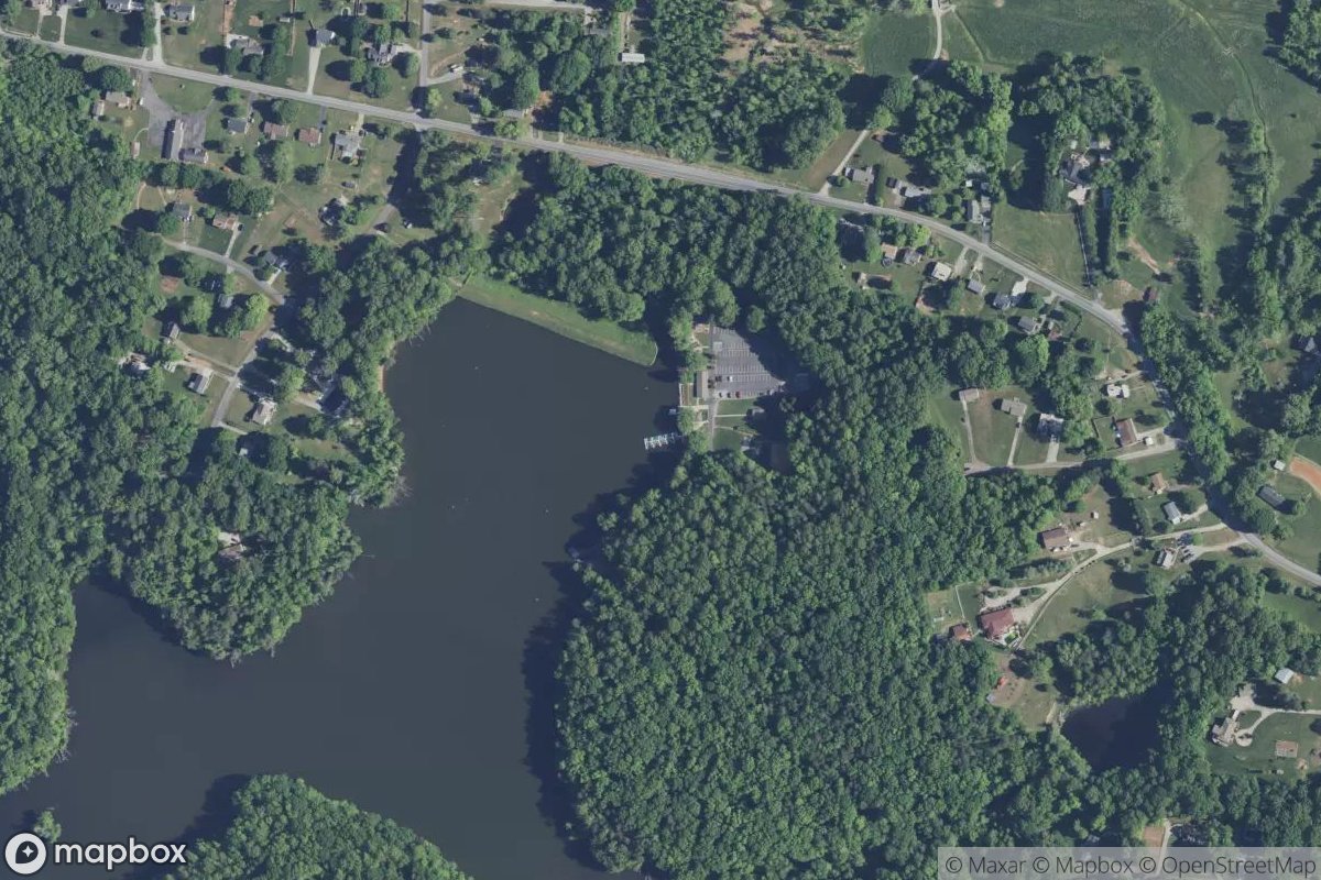 Satellite view of Marina at 36.1538, -80.1003