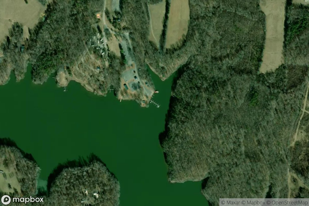 Satellite view of Marina at 36.2917, -79.6810