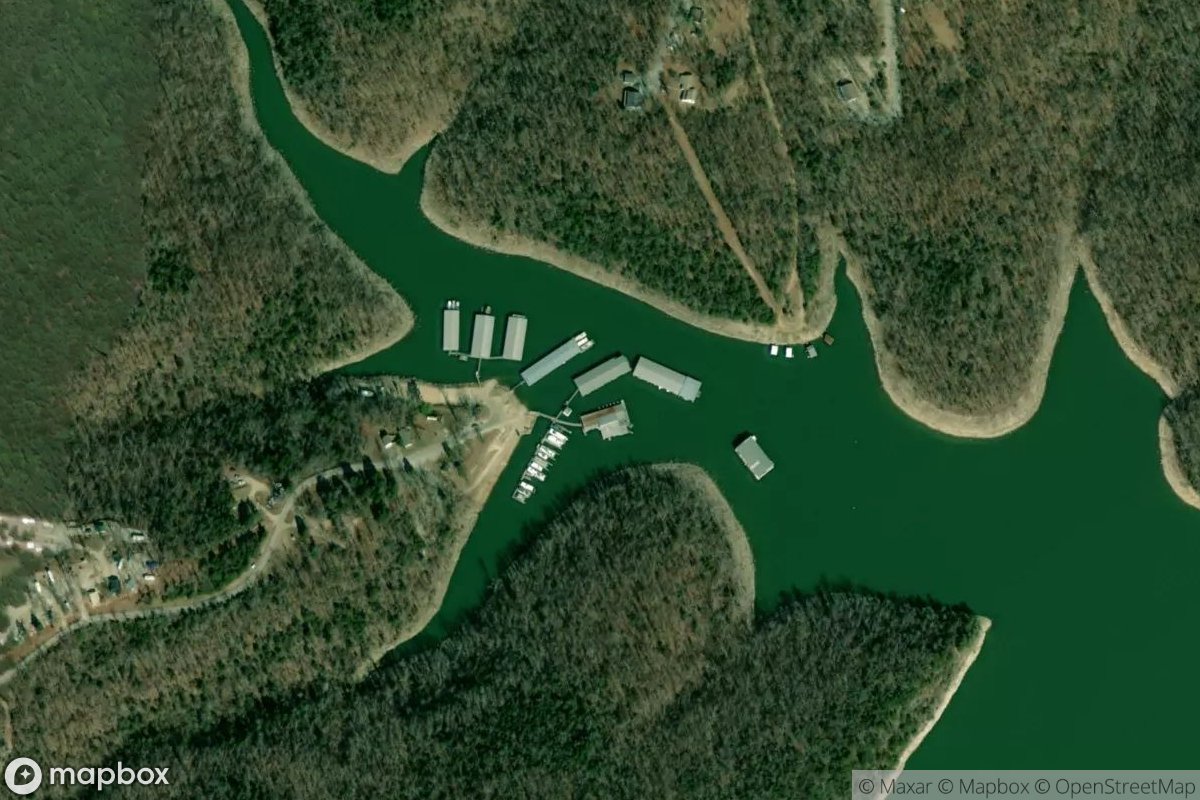Satellite view of Marina at 36.4066, -92.2478