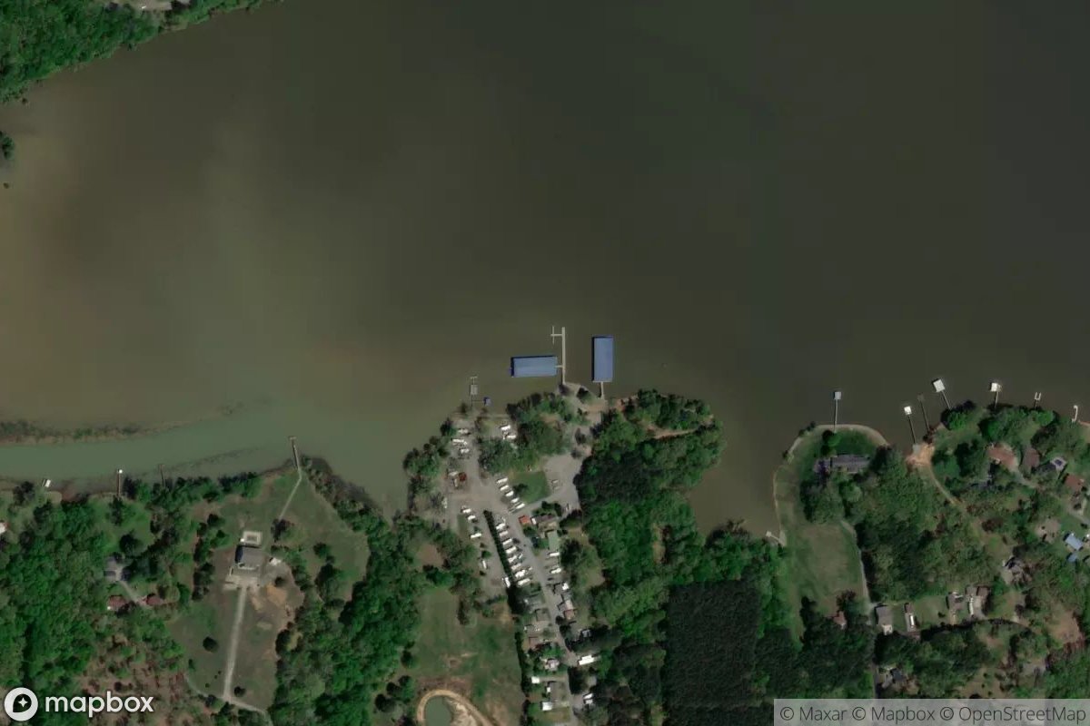 Satellite view of Marina at 36.6073, -88.1402