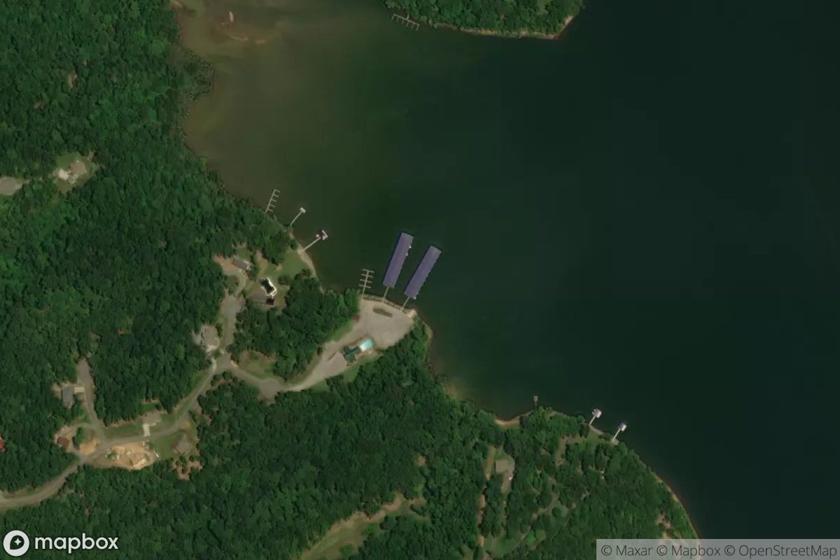 Satellite view of Marina at 36.6907, -88.0951