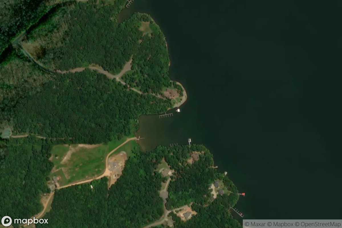 Satellite view of Marina at 36.7070, -88.1017