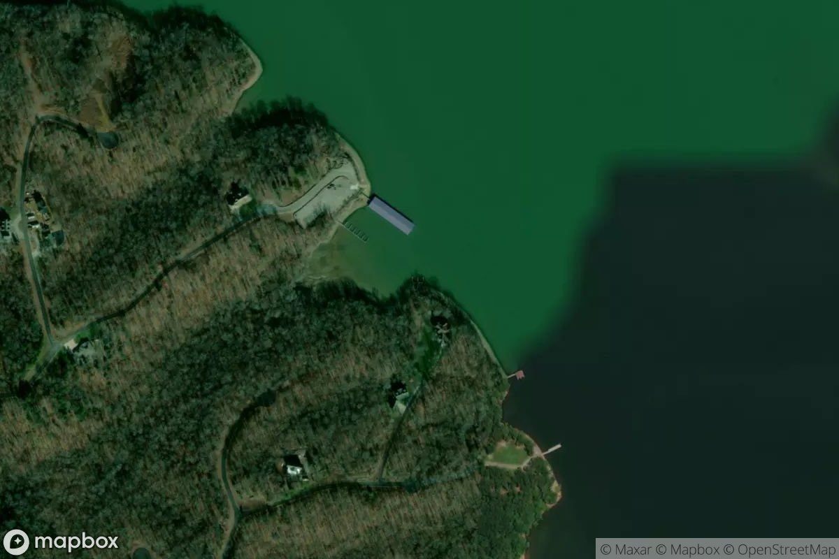 Satellite view of Marina at 36.7160, -88.1064