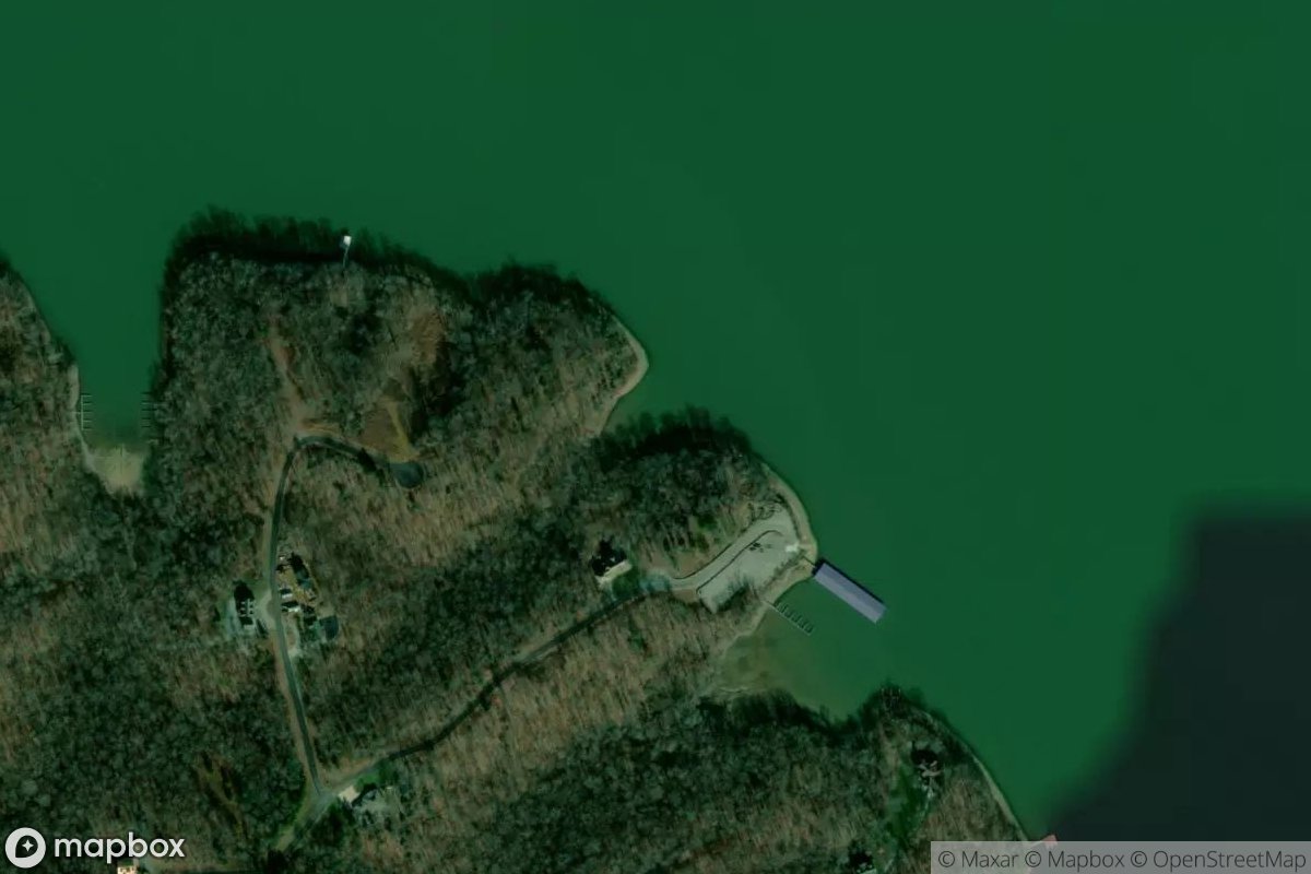Satellite view of Marina at 36.7180, -88.1087