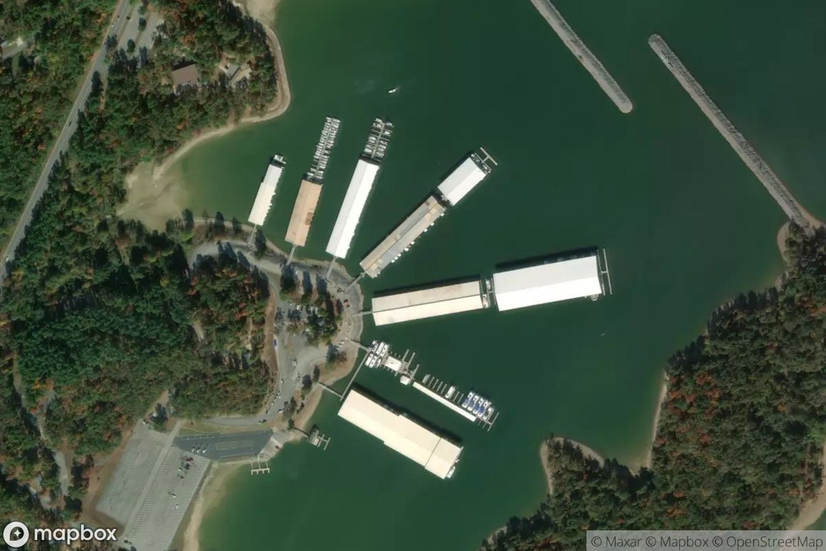 Satellite view of Marina at 36.9921, -88.2857