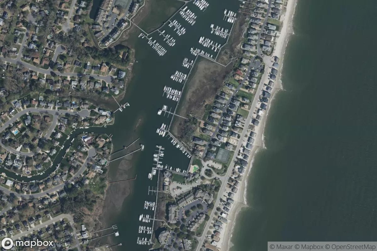 Satellite view of Marina at 37.0552, -76.2863