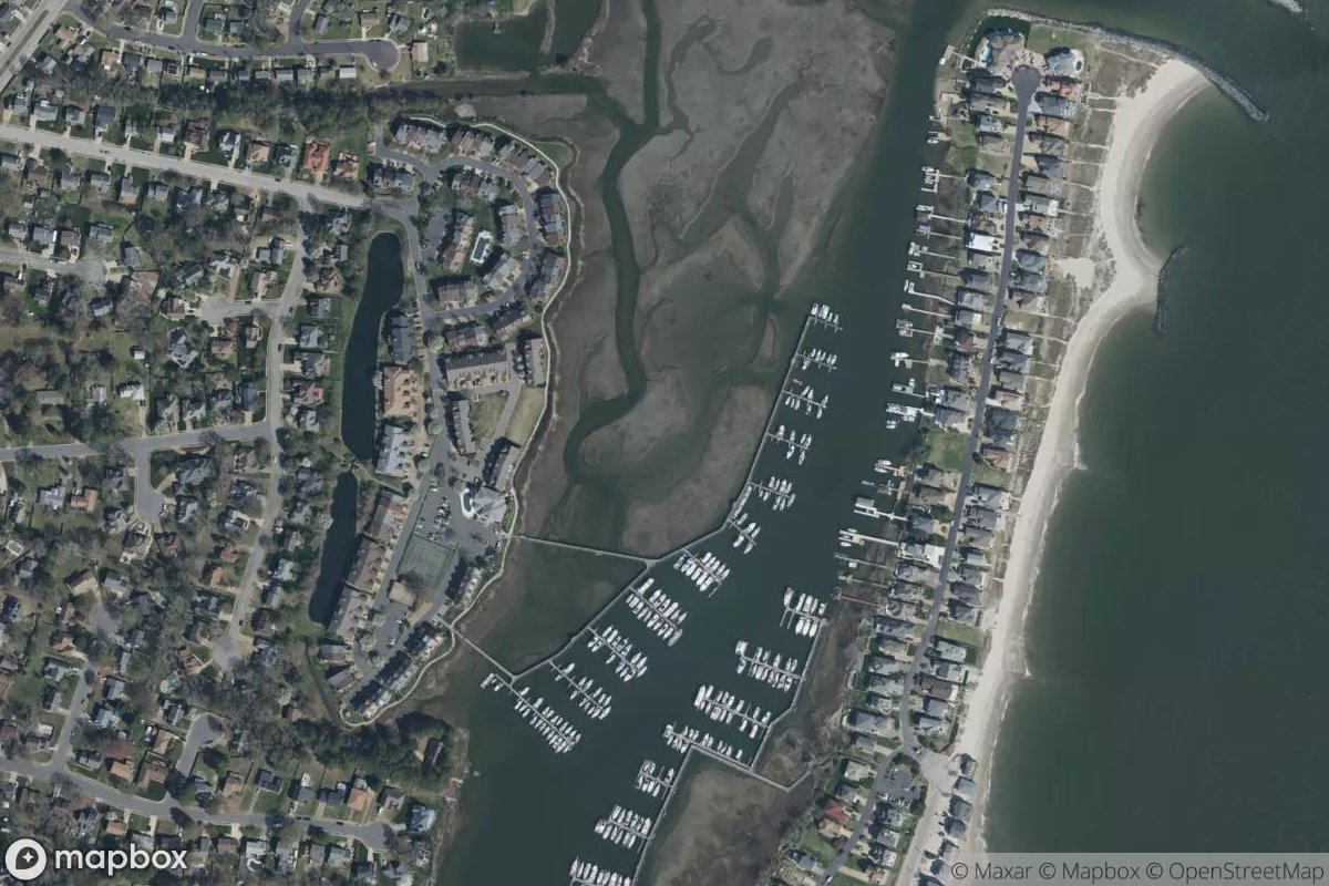 Satellite view of Marina at 37.0595, -76.2862