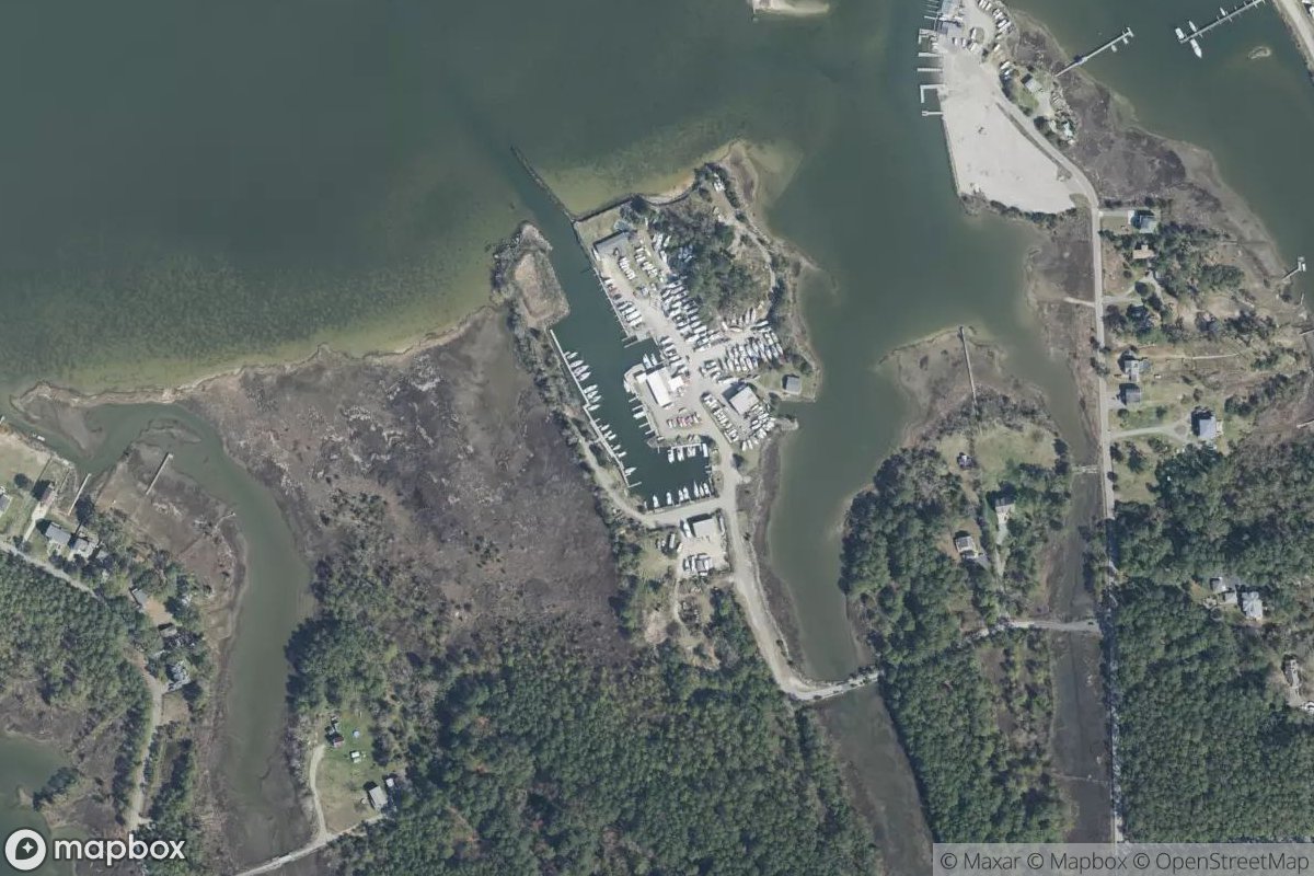 Satellite view of Marina at 37.0933, -76.2974