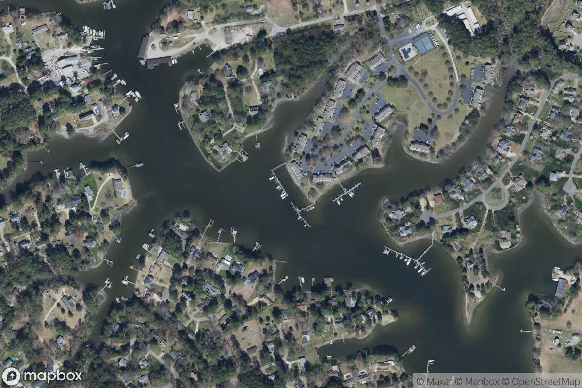Satellite view of Marina at 37.2624, -76.4843