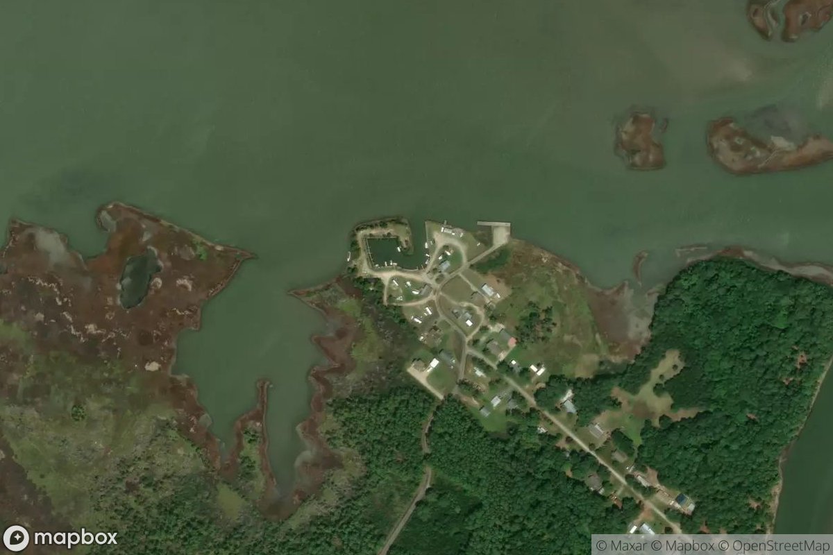 Satellite view of Marina at 37.3762, -76.2640